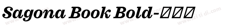 Sagona Book Bold字体转换